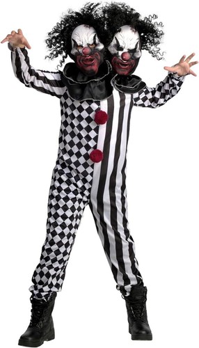 Zweiköpfig clown kostüm - clown,