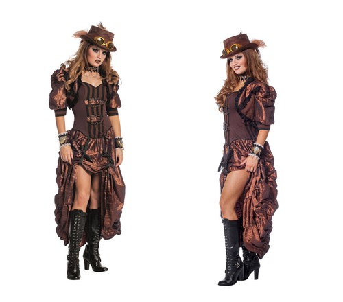 Deluxe retro steampunk kostüm - retro,