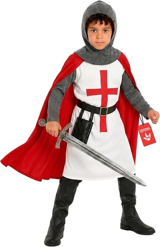 Rotes ritter kostüm kinder - rotes,