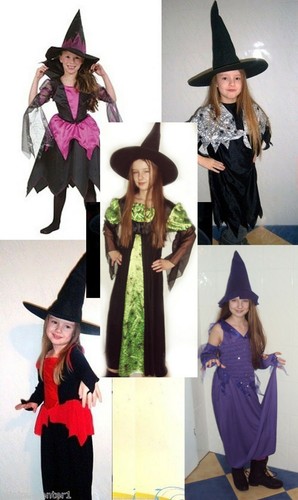 Hexe zauberin kinder kostüm - hexe,